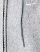 Nike Sportswear суичър с цип и качулка дамски с памук Studio Fleece сив IQ6798.063
