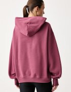 Nike Sportswear уголемен суичър дамски с памук Studio Fleece розов IX7043.654