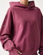 Nike Sportswear уголемен суичър дамски с памук Studio Fleece розов IX7043.654