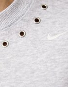 Nike Sportswear уголемен суичър дамски с памук Studio Fleece сив IX7045.012