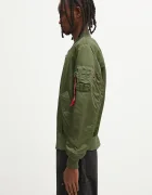no problemo Яке бомбър с две лица x Alpha Industries No War MA-1 в зелено преходен модел NP7113504