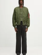 no problemo Яке бомбър с две лица x Alpha Industries No War MA-1 в зелено преходен модел NP7113504