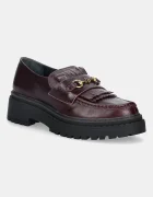 Nokwol Кожени мокасини Perry Burgundy Leather
