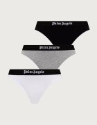 Palm Angels прашки дамски с памук 3 броя бели PLA1UWBT01TR