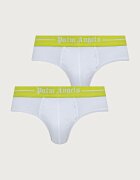 Palm Angels слипове мъжки от памук с еластан 2 броя бели PLA1UMWSP02BI