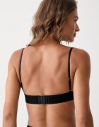 Palm Angels триъгълен сутиен от памук с еластан черен PLA1UWTP07SI