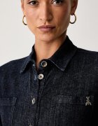 Patrizia Pepe риза дамска от деним тъмносиня 8C0214 D113