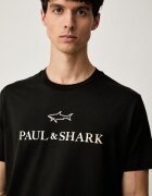 Paul&Shark тениска мъжка от памук Knitwear черна 99311007