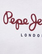 Pepe Jeans Памучна блуза с дълги ръкави Eggo Long N в бяло с принт