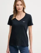 Pepe Jeans Памучна тениска MACY V-NECK