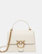 Pinko чанта crossbody дамска от кожа бяла 100066 A0F1