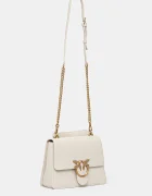 Pinko чанта crossbody дамска от кожа бяла 100066 A0F1