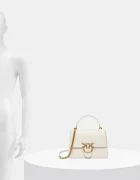 Pinko чанта crossbody дамска от кожа бяла 100066 A0F1