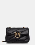 Pinko чанта crossbody дамска от кожа черна 100038 A0F2
