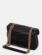 Pinko чанта crossbody дамска от кожа черна 100038 A0F2