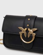 Pinko чанта crossbody дамска от кожа черна 100061 A0F1