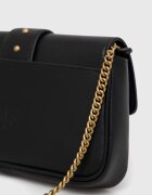Pinko чанта crossbody дамска от кожа черна 100061 A0F1