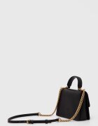 Pinko чанта crossbody дамска от кожа черна 100071 A0F1