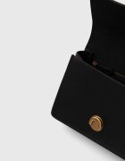 Pinko чанта crossbody дамска от кожа черна 100071 A0F1