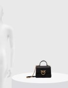 Pinko чанта crossbody дамска от кожа черна 100071 A0F1