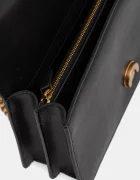 Pinko чанта crossbody дамска от кожа черна 105857 A0F1