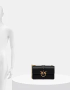Pinko чанта crossbody дамска от кожа черна 105857 A0F1