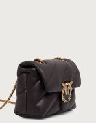 Pinko чанта crossbody дамска от кожа кафява 107058 A0F2