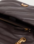 Pinko чанта crossbody дамска от кожа кафява 107058 A0F2