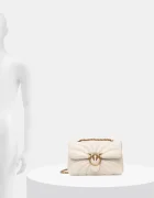 Pinko чанта дамска от кожа бежова 100038 A1EX