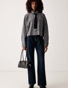 Pinko дънки wide leg дамски тъмносини 101733 A3HG