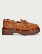 Pinko мокасини дамски от велур Margaret 02 кафяви SD0563P055GU8