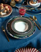 Pip Studio Комплект дълбоки чинии Clover Green 22 cm (6 броя)