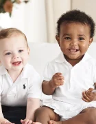 Polo Ralph Lauren Бебешка памучна тениска с яка