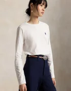Polo Ralph Lauren блуза с дълги ръкави дамска от памук бяла 211B14604