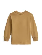 Polo Ralph Lauren блуза с дълги ръкави за бебе от памук кафява 320B30236001