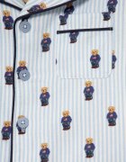 Polo Ralph Lauren Детска памучна пижама в синьо с десен