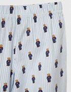 Polo Ralph Lauren Детска памучна пижама в синьо с десен