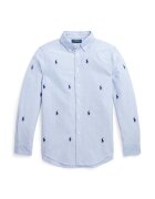 Polo Ralph Lauren Детска памучна риза в синьо 323878876001