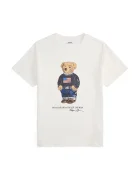Polo Ralph Lauren Детска памучна тениска в бяло с принт 323P00508001