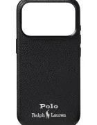 Polo Ralph Lauren кейс за телефон от кожа черен 405P17554
