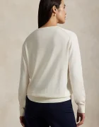 Polo Ralph Lauren Памучен пуловер в бежово от лека материя 211972105