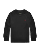 Polo Ralph Lauren Памучна блуза с дълги ръкави в черно с изчистен дизайн 322843804001