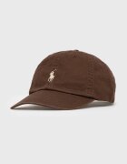 Polo Ralph Lauren Памучна шапка с козирка в кафяво с апликация