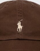Polo Ralph Lauren Памучна шапка с козирка в кафяво с апликация