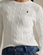 Polo Ralph Lauren пуловер дамски от памук бял 211971869