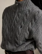 Polo Ralph Lauren пуловер дамски от вълна сив 211972130