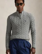 Polo Ralph Lauren пуловер мъжки от памук сив 710810841