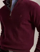 Polo Ralph Lauren пуловер мъжки от вълна бордо 710876756
