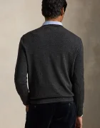 Polo Ralph Lauren пуловер мъжки от вълна сив 710954589