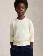 Polo Ralph Lauren пуловер за деца от памук бежов 322970429502